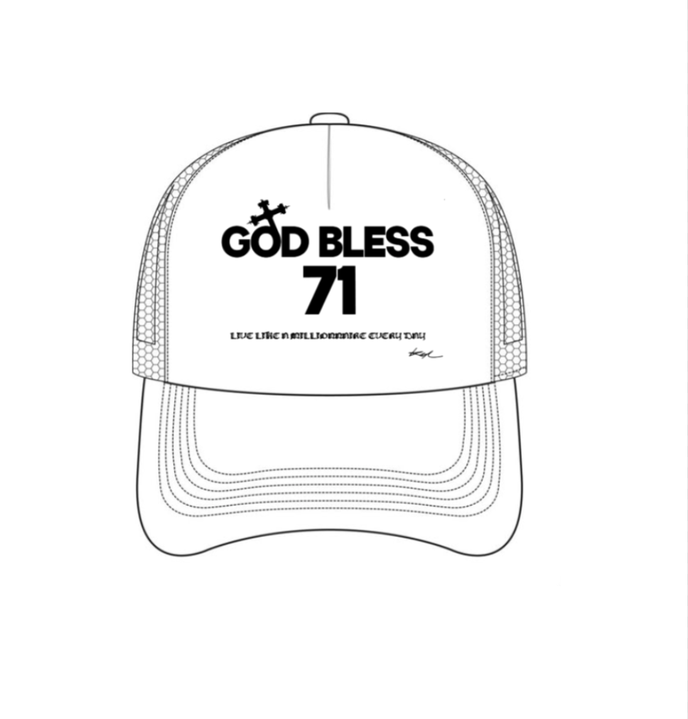 God Bless 71 White